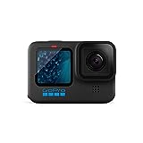 GoPro HERO11 - Cámara de acción a Prueba de Agua con Video Ultra HD 5.3K60, Fotos de 27MP, Sensor de Imagen de 1/1.9', transmisión en Vivo, cámara Web, estabilización, Negro