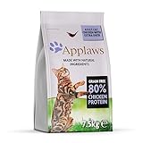 Applaws Comida Seca Completa Natural de Pollo con Extra de Pato para Gatos Adultos - Bolsa Resellable de 7.5 kg