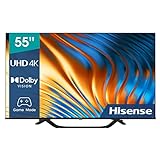 Hisense 55A63H (55 ') 4K UHD Smart TV, with Dolby Vision HDR, DTS Virtual X, Disney+, Netflix, Freeview Play and Alexa Built-in, Bluetooth, Wifi (Nuevo 2022)