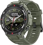 Amazfit Reloj digital Smartwatch T-Rex de 1,3 pulgadas para exteriores, resistente al agua, deportivo, con estándar de calidad militar, GPS, monitor de sueño, 14 modos deportivos